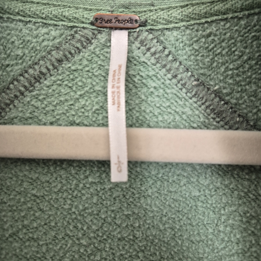 Free People Jordan Reveese Fleece Shacket Size Large - Picture 5 of 8